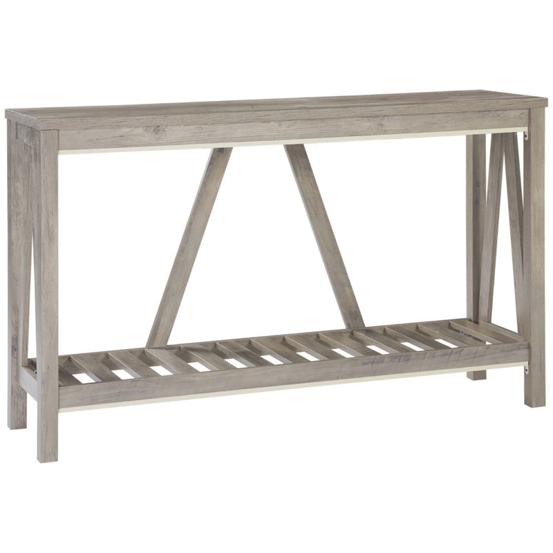 Rakira Modern Farmhouse Console Table, Gray