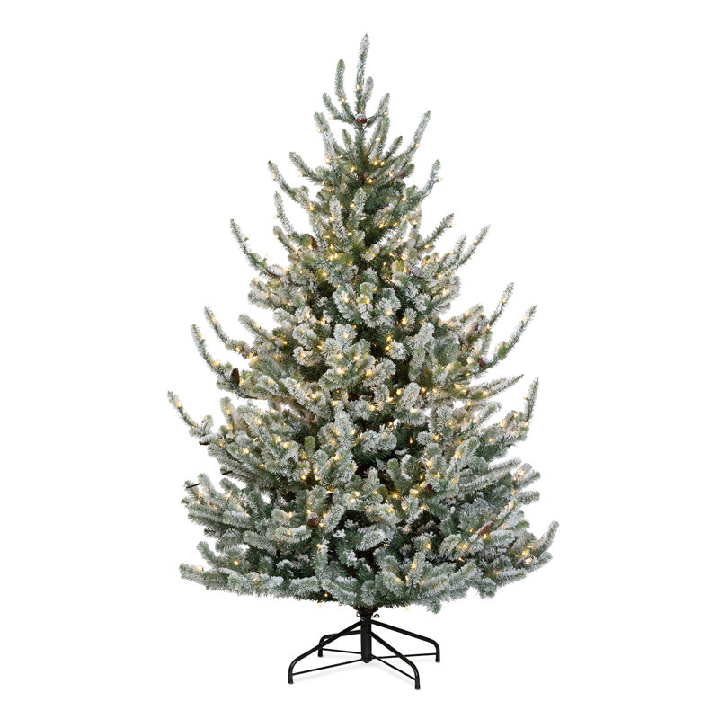 Tree Lot Lighted Artificial Christmas Tree, 7.5' H