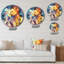 Retro Robot Couple in Love - Horloge murale robot-39291732