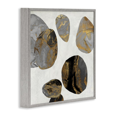 The Golden Eggs Abstraction Framed Giclee, design by Jacob Q