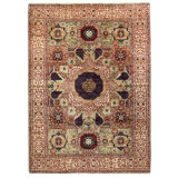 Aryana Wool Oriental Area Rug in Light Green