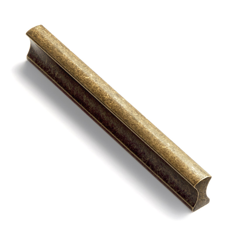 Ensemble de poignées droites, Laiton antique, 3. 3/4"