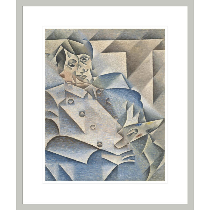 Portrait de Pablo Picasso par Juan Gris, impression giclée sur cadre, H 21,01 po x l 17,75 po