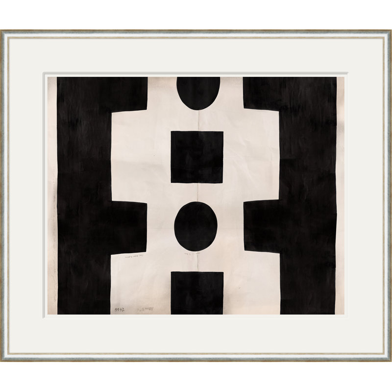 Black And White Abstract (Var. 1) Print by Paule Marrot