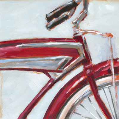 Retro Cycle I - Wrapped Canvas Art Prints