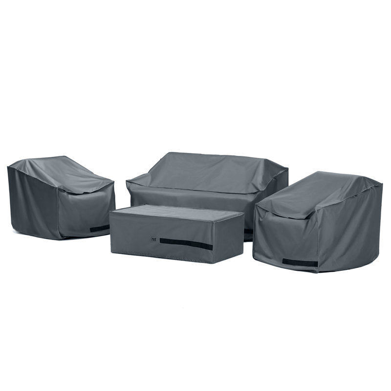 Housses pour meubles d'extérieur modulaires 4 pièces Deluxe - Gris
