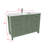 Anvay 48 in. Single Sink Freestanding Bath Vanity in Forest Green with Carrara Marble Top-771956955-691918558