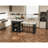 Extendable Island Console With Drawers, Double-Door Cabinet, And Open Shelving. Serves As Dining Table, Temporary Breakfast Bar, And Afternoon Tea Lounge