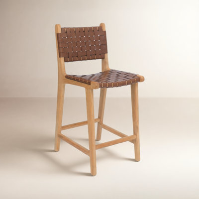 25 " Genuine Leather Bar Stool
