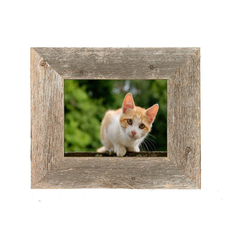 Cadre photo rustique en bois, 8.5 po X 11 po