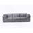 Comfortable Chenille Modular Sofa with Soft Seat and Back, Ideal for Relaxation-468163196