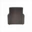  Fauteuil inclinable rembourré en polyester, fauteuil compact moderne gris doux pour les petits espaces
