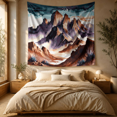 Southwestern Landscapes Mountain Ridge 114 Wall Tapestry