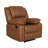 Arland Contemprary Faux Leather Pillow Back Recliner-1803024052