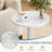 Enzor Round Outdoor Side Table , 11.8'' in. W 11.8'' in. D-456417975