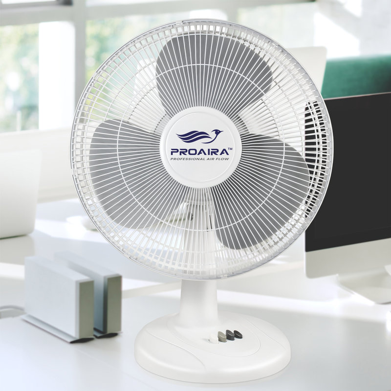 Proaira Oscillating Personal Fan, 8.20" H x 17.50" W x 19.40" D