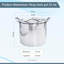Buckingham Stock Pot with Stainless Steel Lid Multi Purpose Boiling Pot for Soups Stews & Brew-122033359
