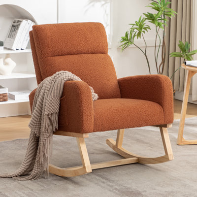 Solid Wood Rocking Chair for Living Room - Handcrafted Comfort & Timeless Design by Isabelle & Max