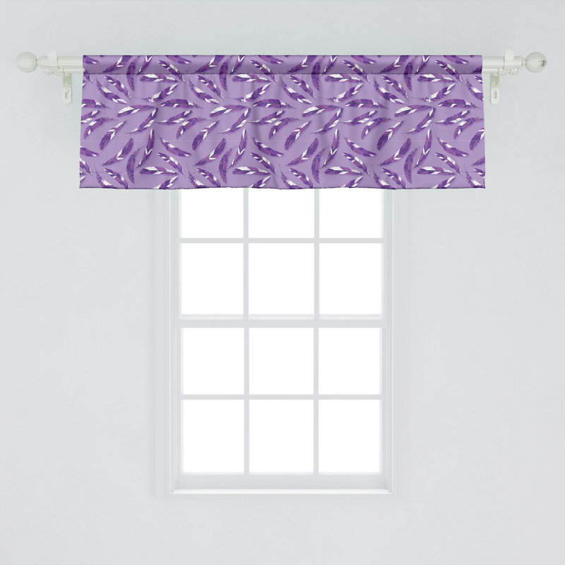 Cantonnière Ambesonne mauve foncé lilas 93503, L 54 po x L 12 po