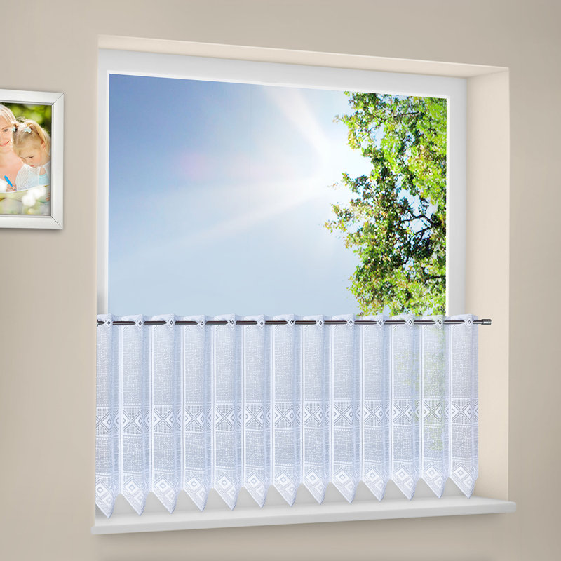 Atchison Pointed Cafe Curtain, 60cm H x 80cm W