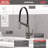 Pivotal Single Handle Exposed Hose Kitchen Faucet-32925675