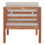 Chaise de patio avec coussins Kinnell-251617360