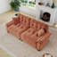 Canapé moderne plissé en chenille 3 places-1296490932