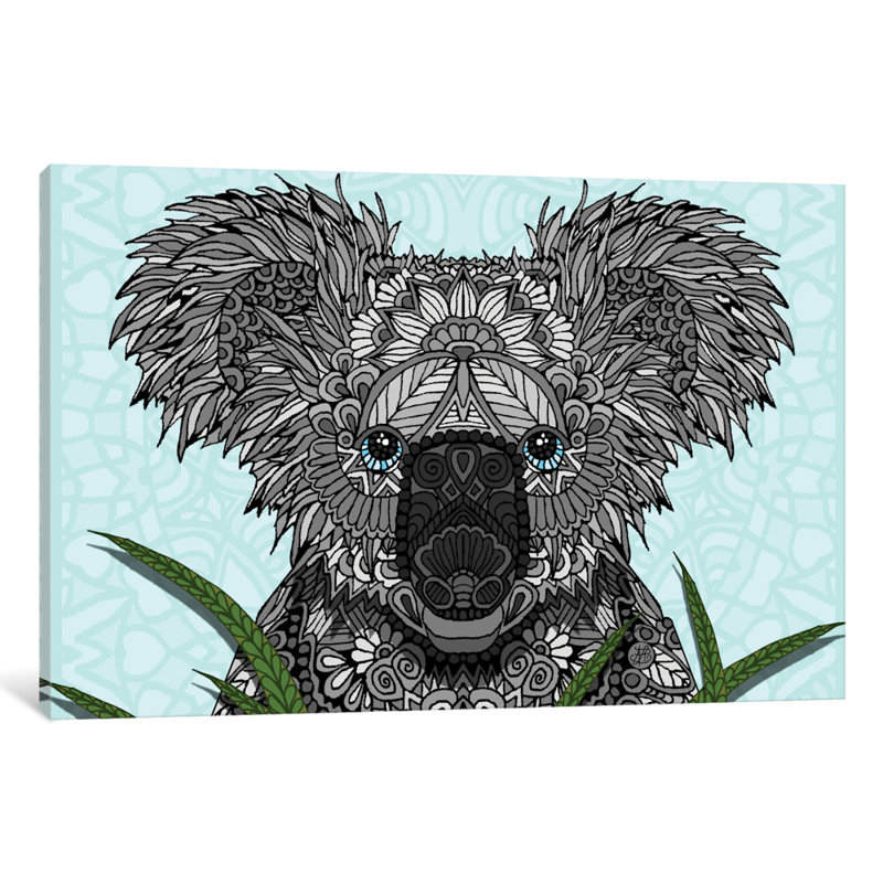 « koala », impression sur toile tendue, H 40 po x l 60 po x P 1,5 po, Toile tendue, Pas de tapis