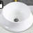 Ceramic Vessel Sink In White For Bathroom - Subtle Elements, Long-Lasting Material, Longevity