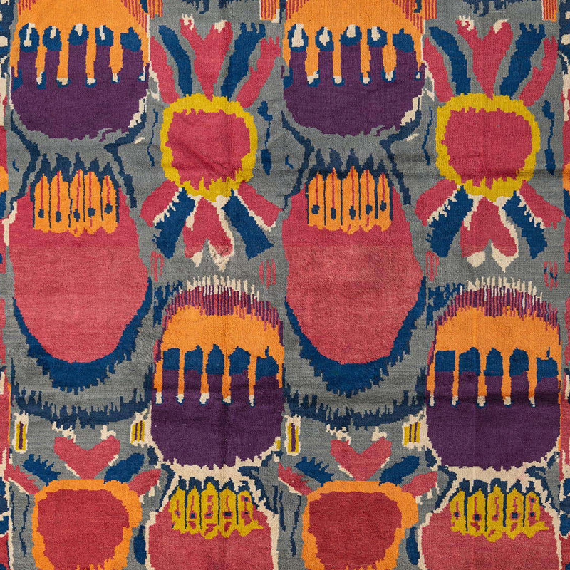 Tapis abstrait moderne 4554, Carré 4 pi
