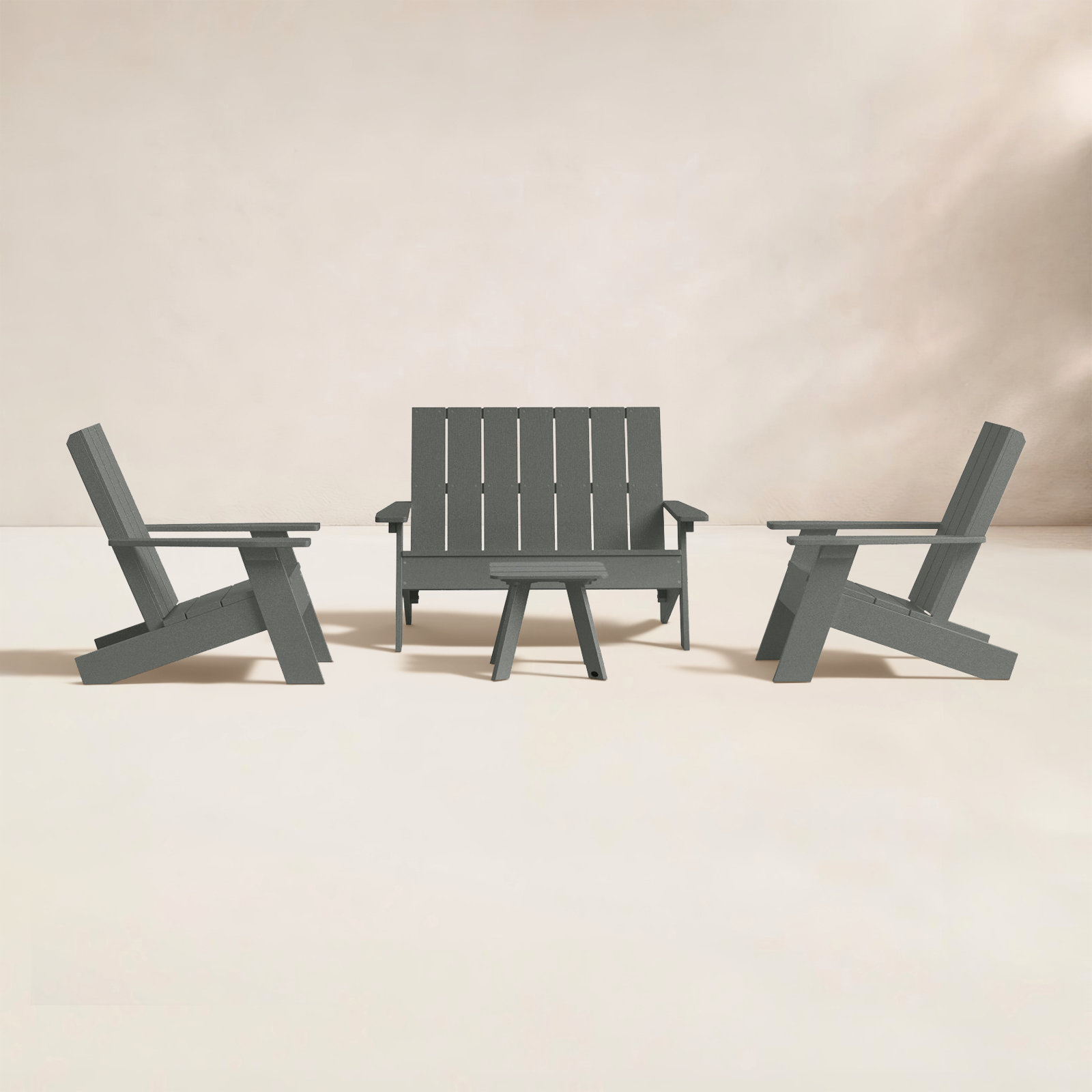 Byrnes 4 - Person Patio Conversation Set, Coastal Teak