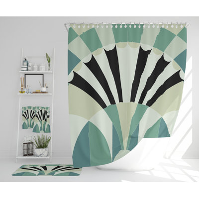 Natily Polyester Shower Curtain Set