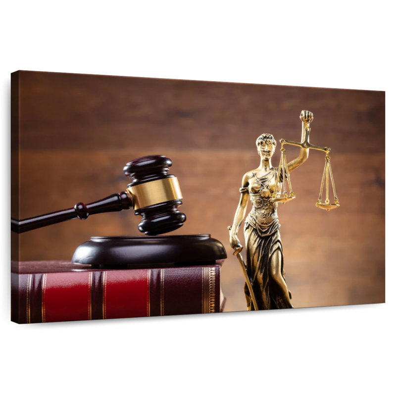 Alcaraz Golden Lady Justice, 30" H x 45" W