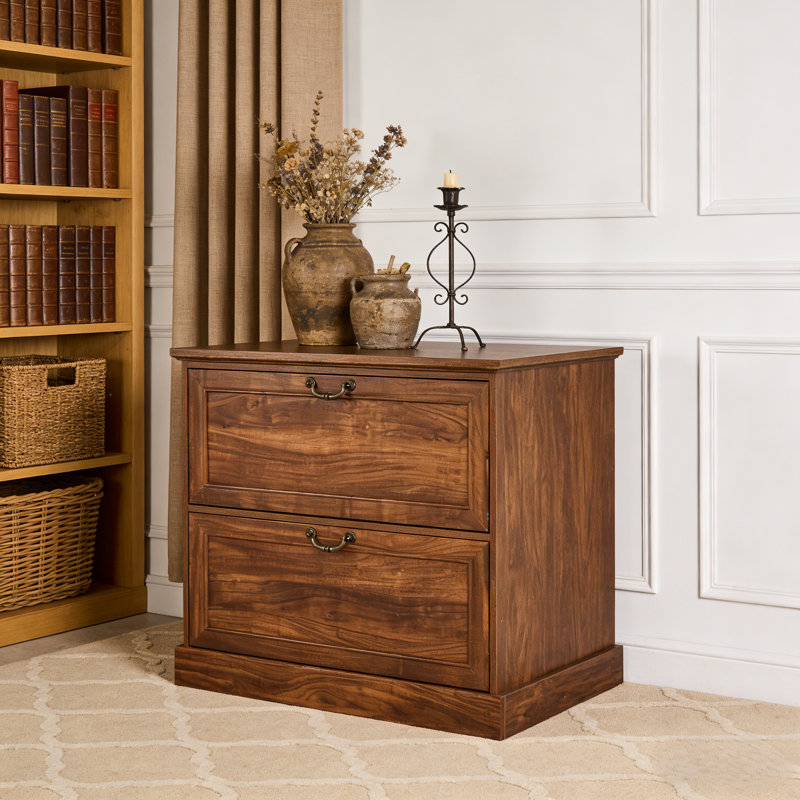 Classeur à 2 tiroirs de 31,5 po de largeur, Walnut