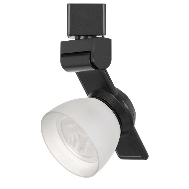 Led Track Fixture LED Adjustable Track Head, White Frost, Dark Bronze