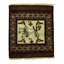 Hand-Knotted High-Quality Plum and Beige Area Rug