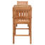 Teak Wood Bar Set Including Square Bistro Bar Table And Abacho Barstools With Arms-109480996-109480995