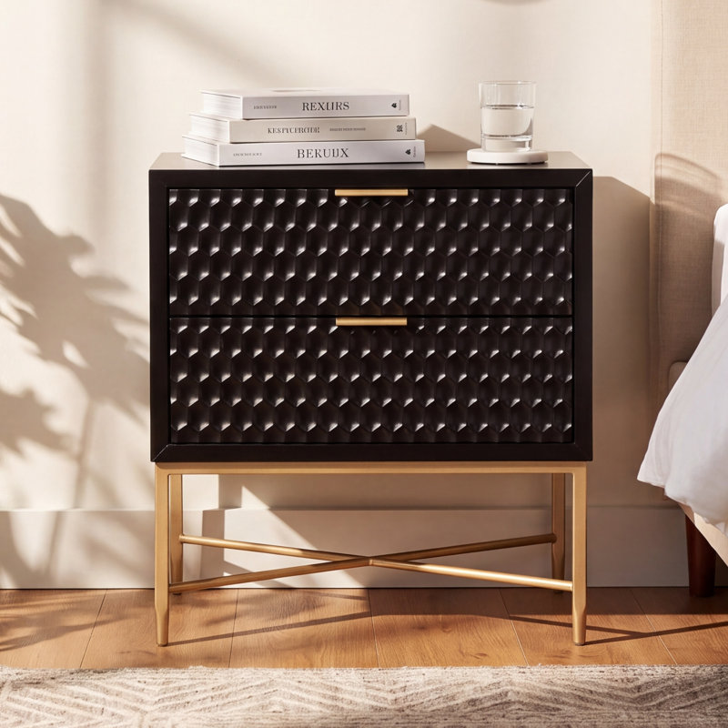 Capra 24 " W Nightstand, Black