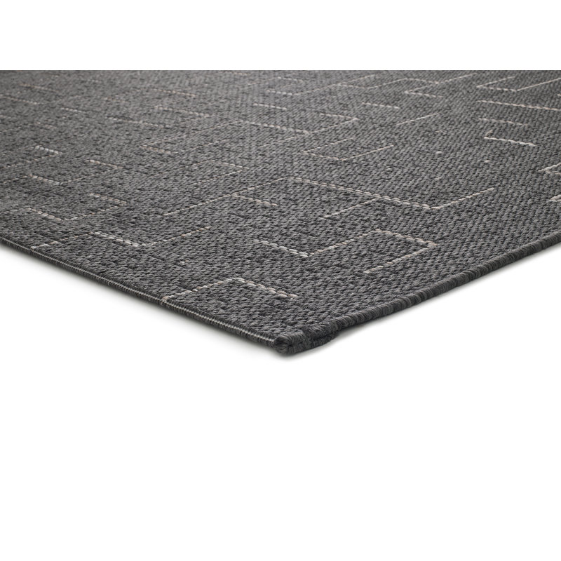 Adryauna Rectangle Geometric Shapes Flatweave Indoor / Outdoor Area Rug, Rectangle 130 x 190cm