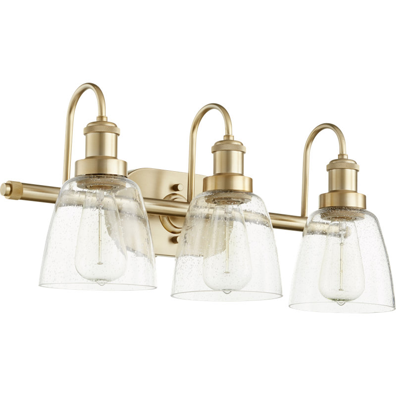 Disalvo 3 - Light Dimmable Vanity Light, Aged Brass