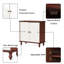 Armoire d'appoint en bois massif Catrinel-377992157