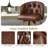 Swivel Bar Stool With Curved Wood Legs, Upholstered Tufted Back, And Nailhead Trim-2026154803-2026118028