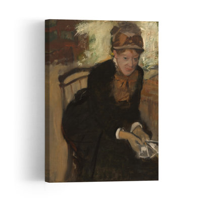Mary Stevenson Cassatt, vers 1880-1884. Estampe murale abstraite contemporaine représentant un portrait.