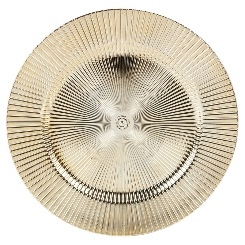 Josie Solid Colour Charger, Gold