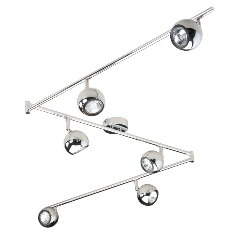 237cm 6 -Light Track Kit, No, Polished Chrome