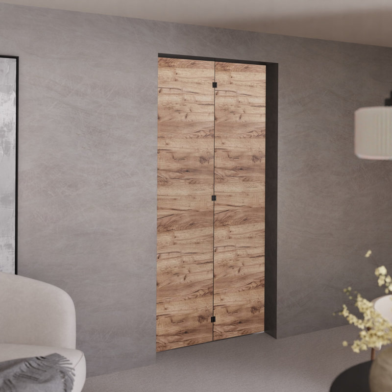 Folding Interior Door, 100 cm, Craft Oak, M-1 Plain