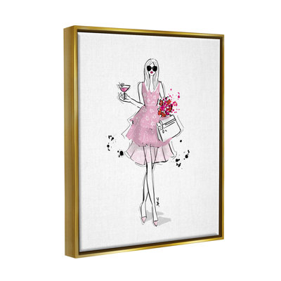 Glam Fashion Party Girl, estampe numérique par Alison Petrie