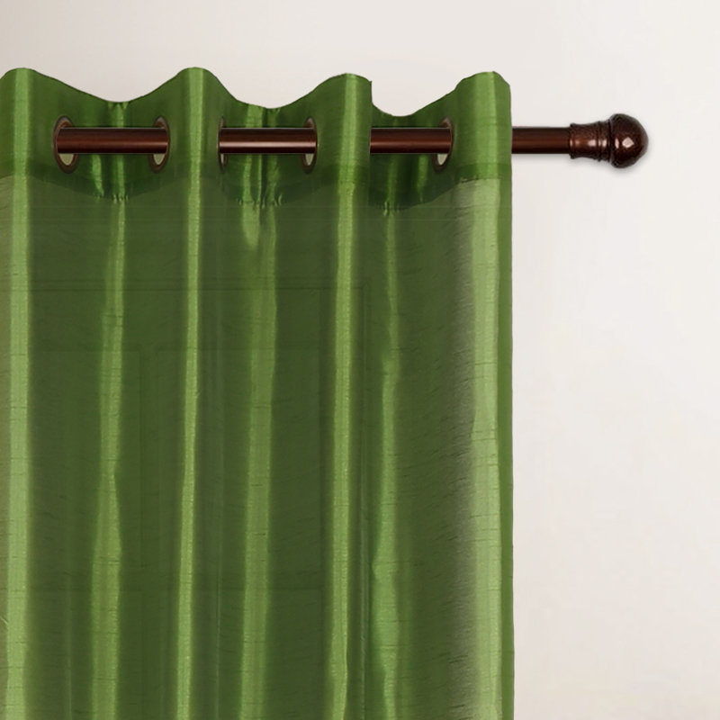Diredra Polyester Semi-Sheer Curtains, Sage