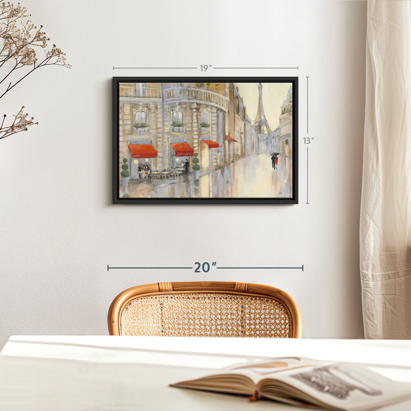 City "Touring Paris Couple, reproduction sur toile", H 13 po x l 19 po