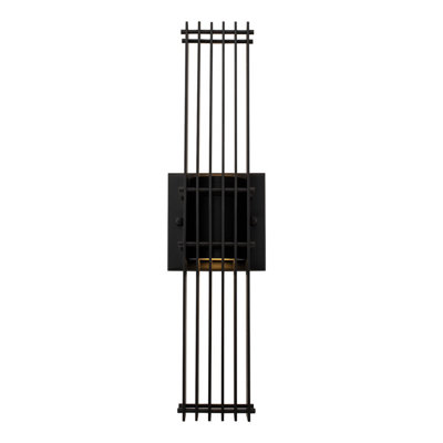 Applique murale d'extérieur noir mat Drew 1 LT Kalco
